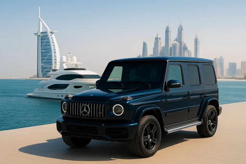 Luxury Dubai travel experience with yacht and premium car